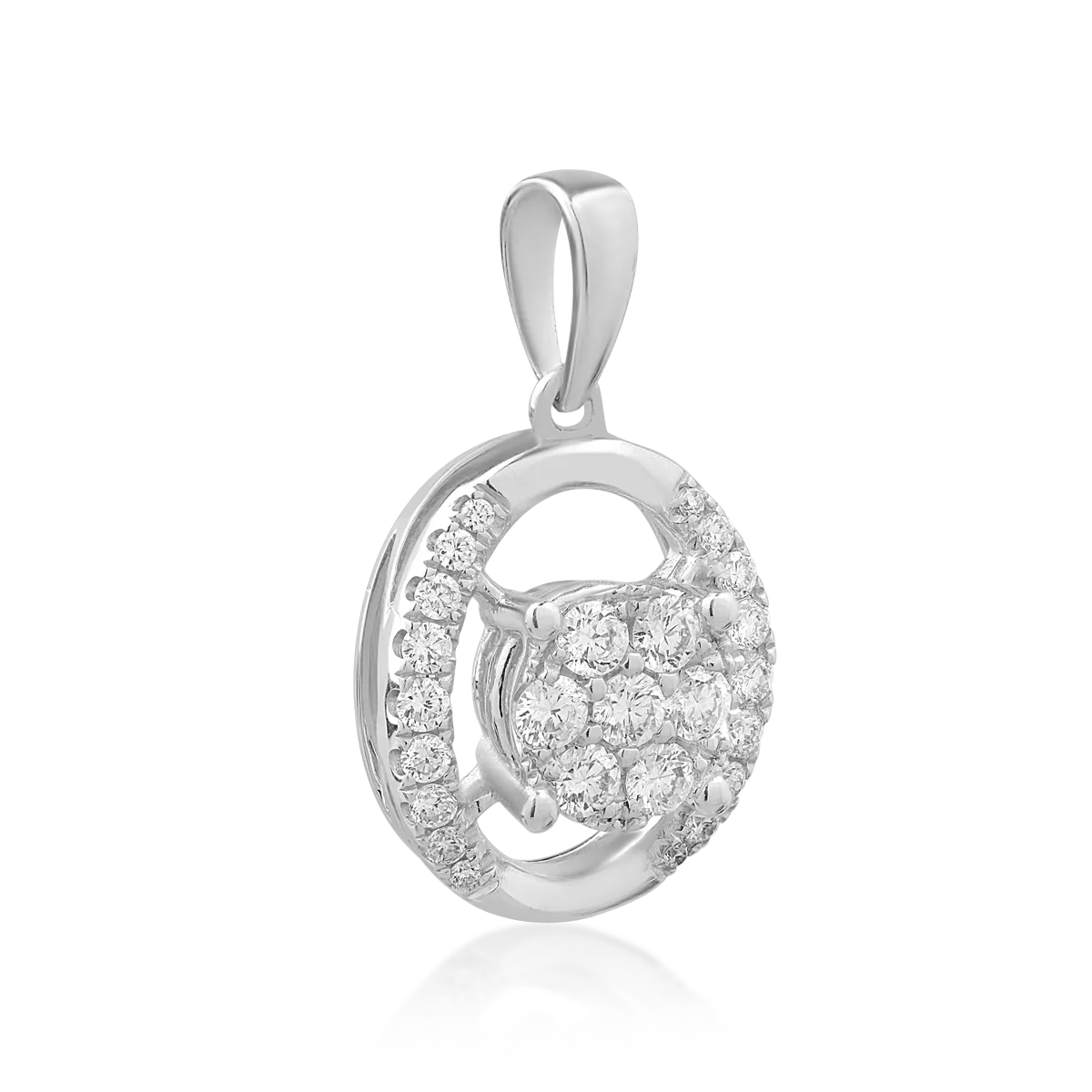 18K white gold pendant with 0.27ct diamonds