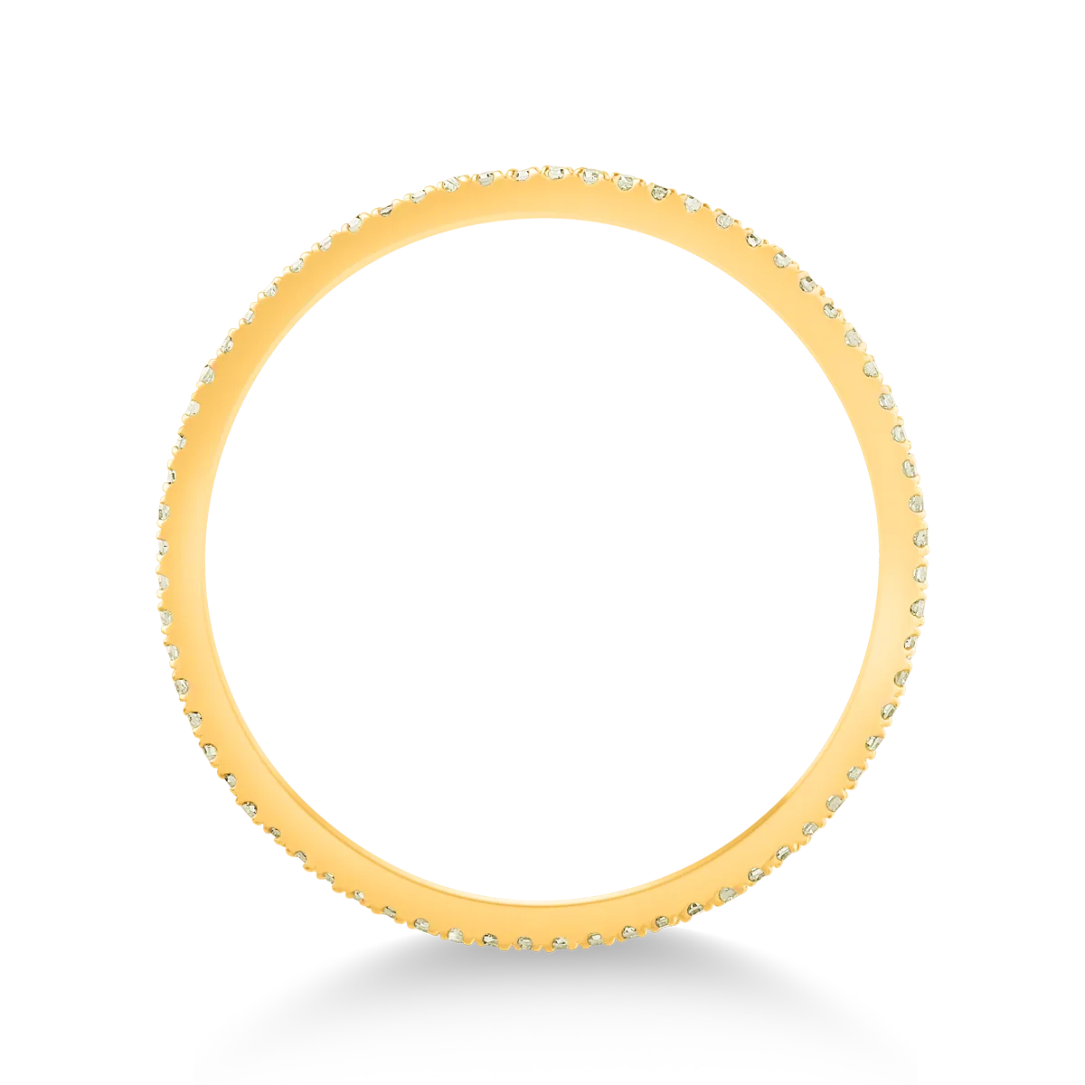 18K yellow gold ring with 0.15ct diamonds