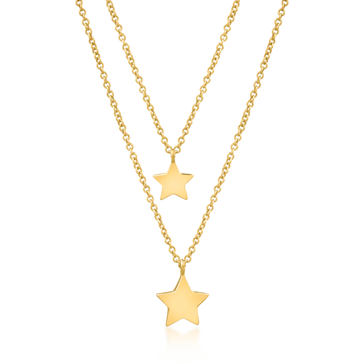 Nyaklánc csillag medállal 14K-os sárga aranyból
