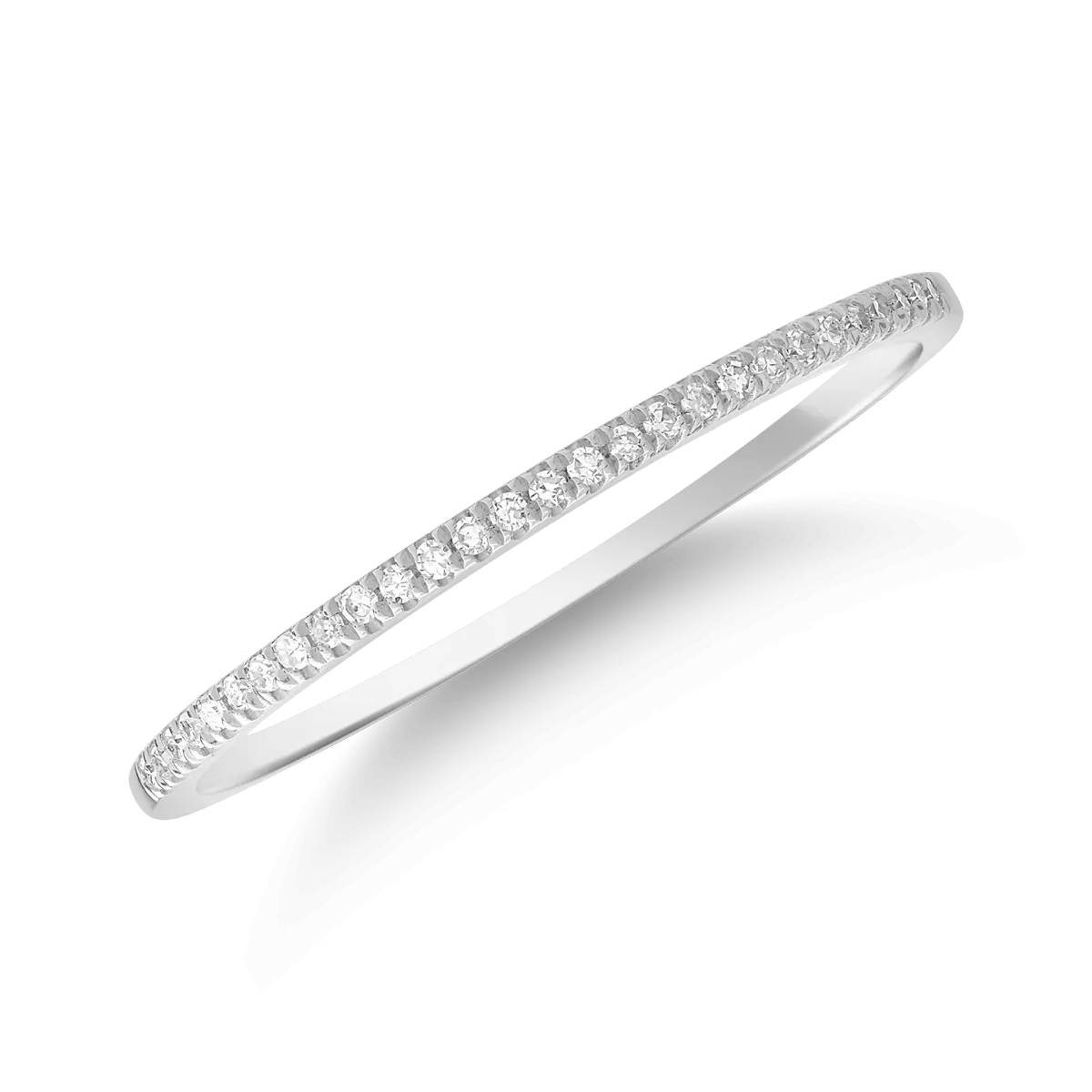 Inel din aur alb cu diamante de 0.07ct