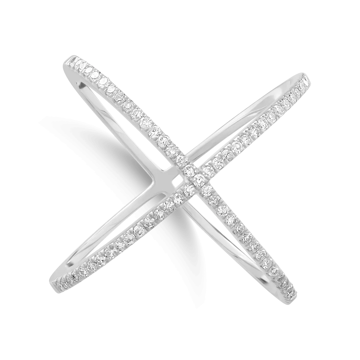 Teilor Inel din aur alb cu diamante de 0.29ct