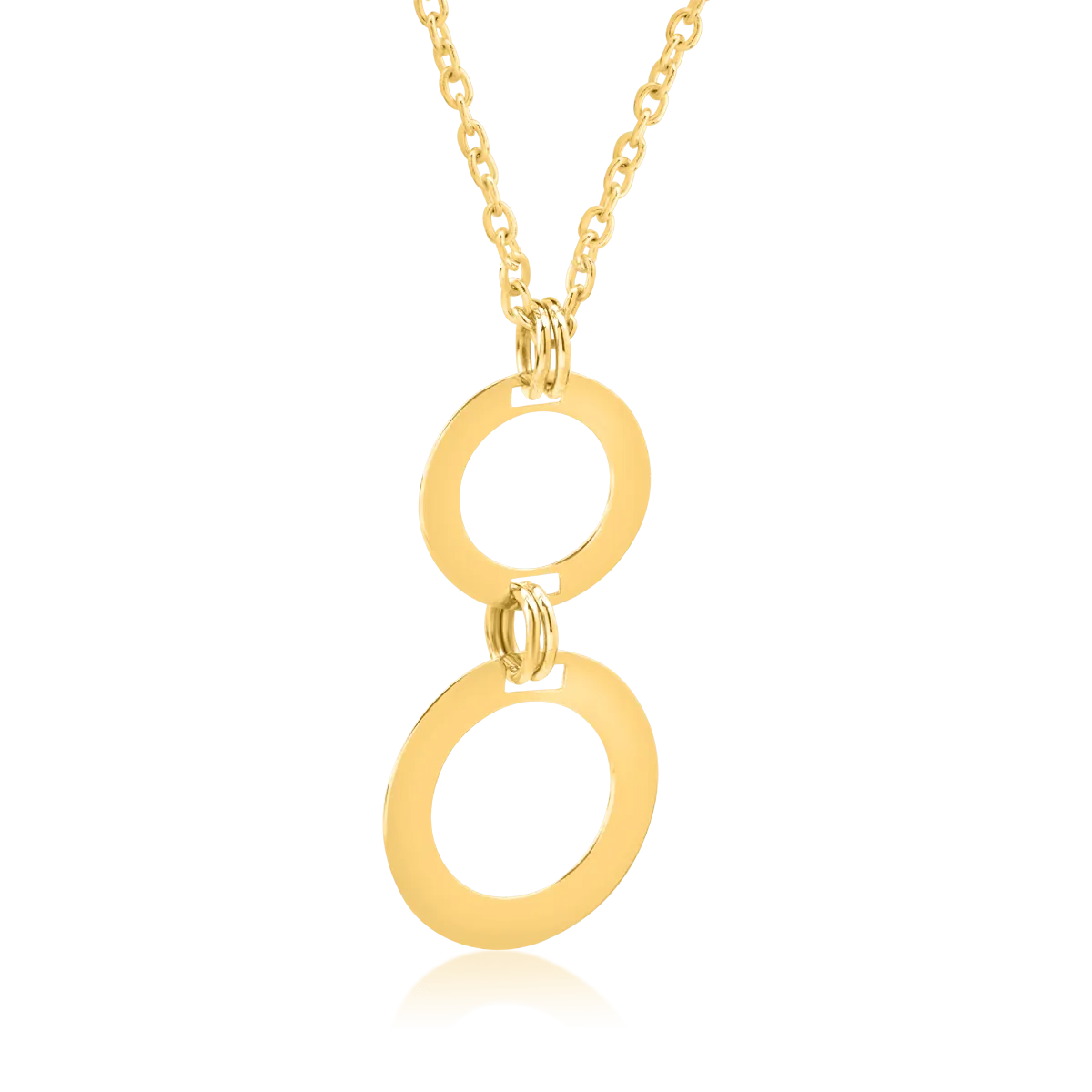 14K yellow gold pendant necklace