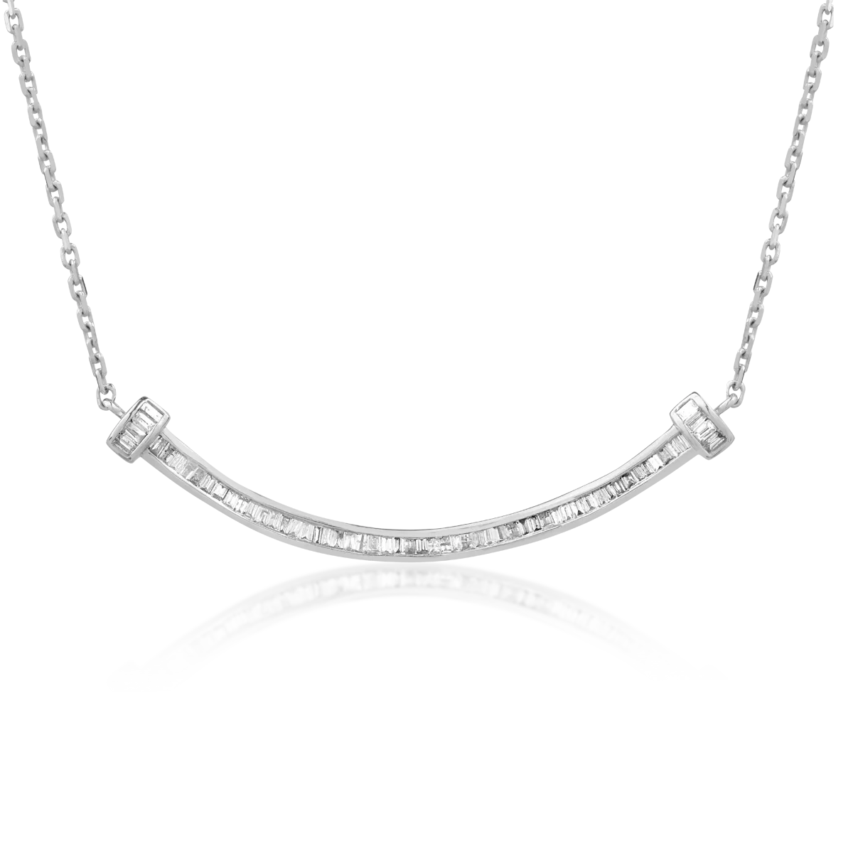 Colier din aur alb cu diamante de 0.29ct