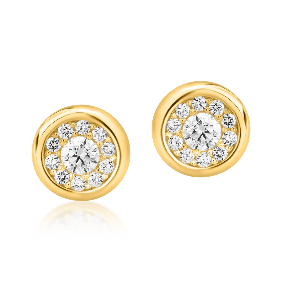 14K yellow gold earrings