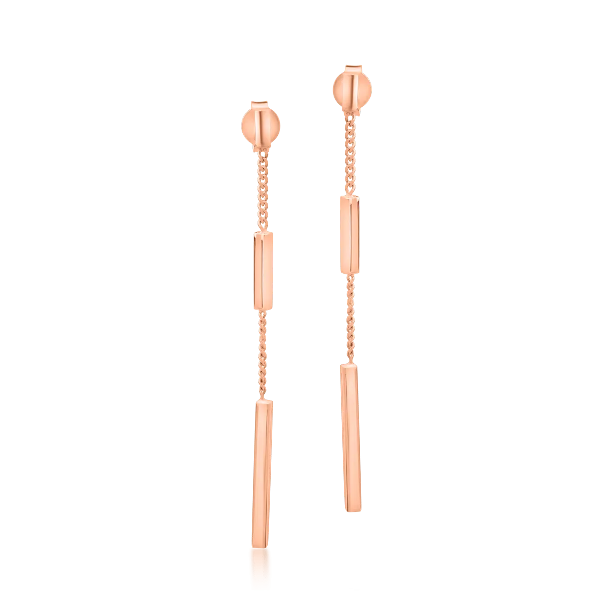 14K rose gold earrings