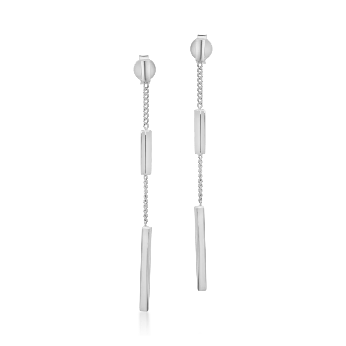Cercei din aur alb de 14K-105614