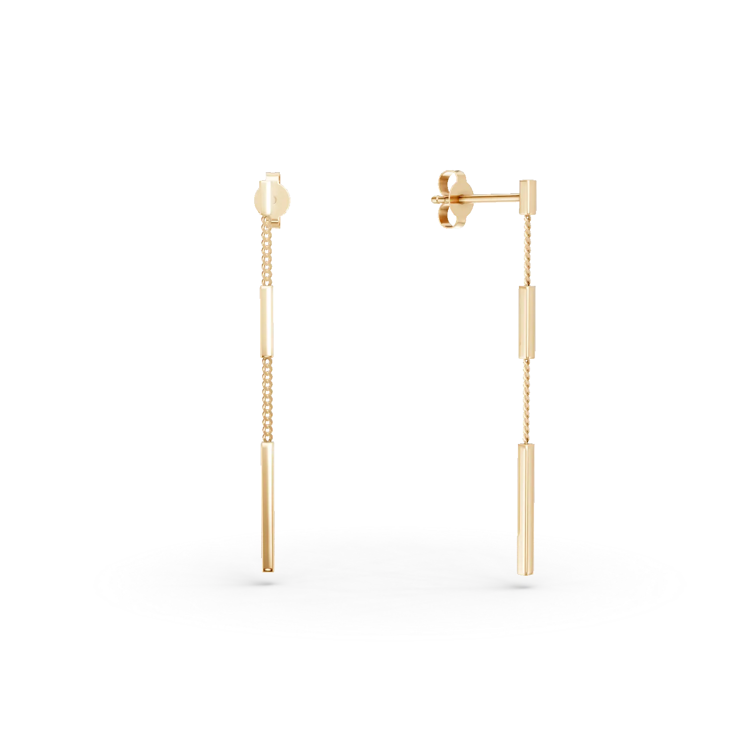 14K yellow gold earrings