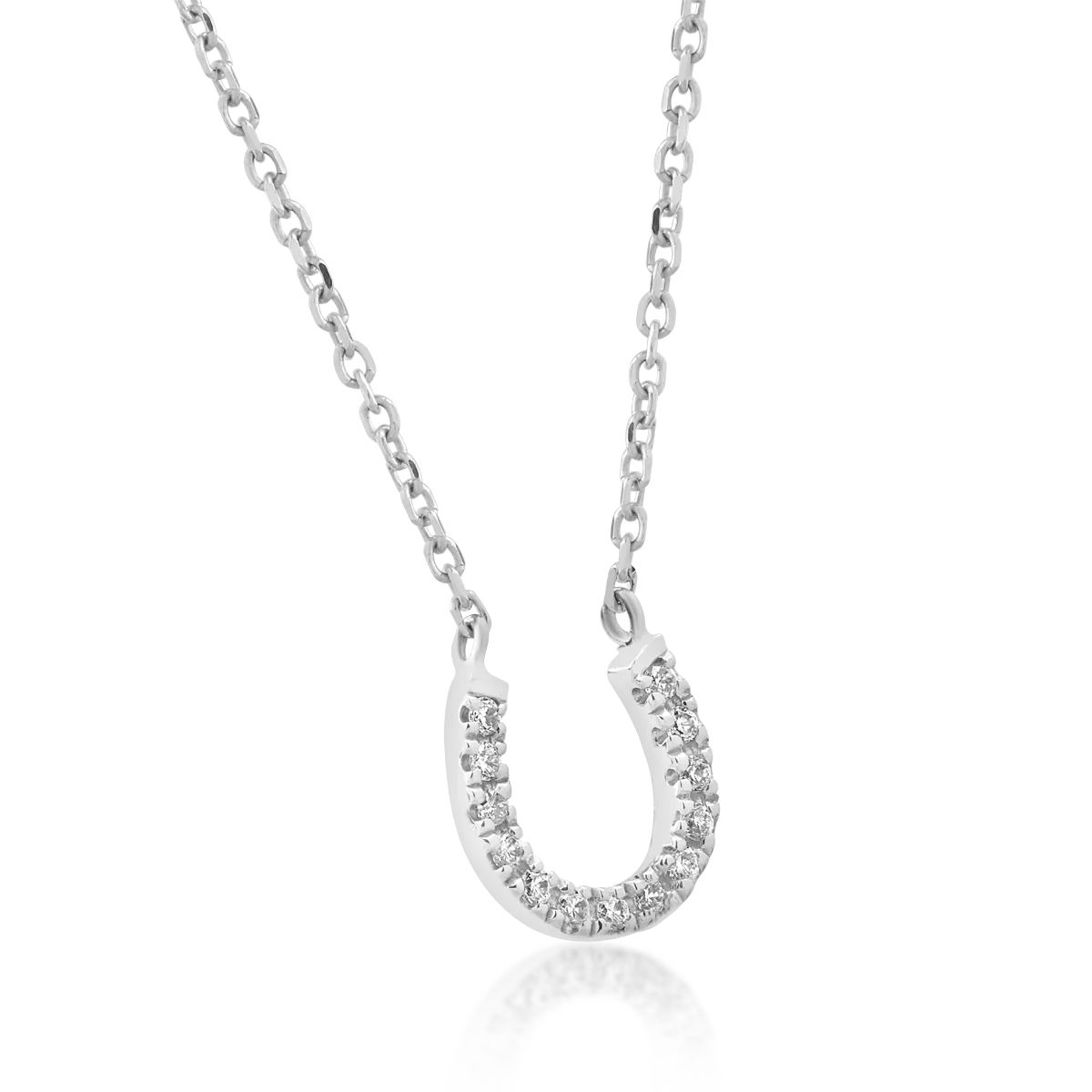 Wisiorek z 18K białego złota z diamentami o masie 0.037ct