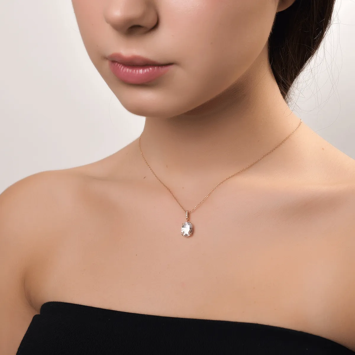 Висулка от розово злато 14К