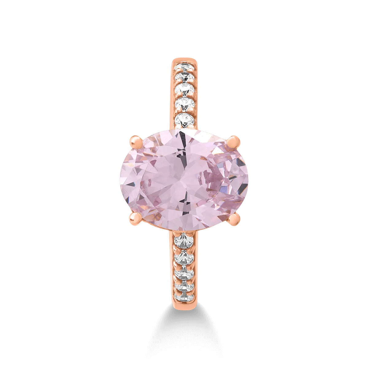 Inel din aur roz de 14K