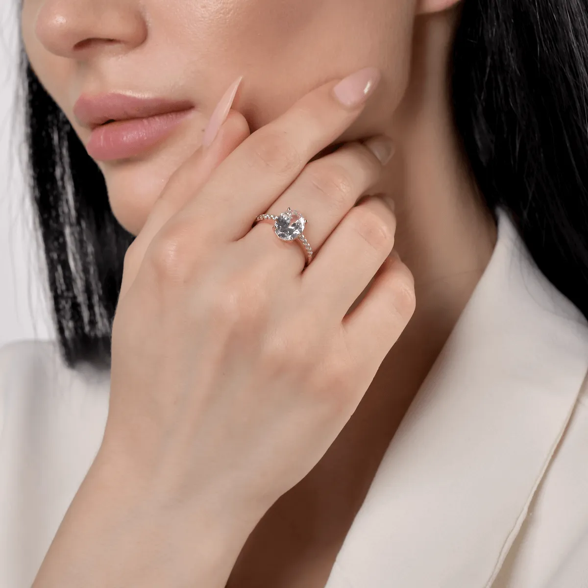 Inel din aur roz de 14K