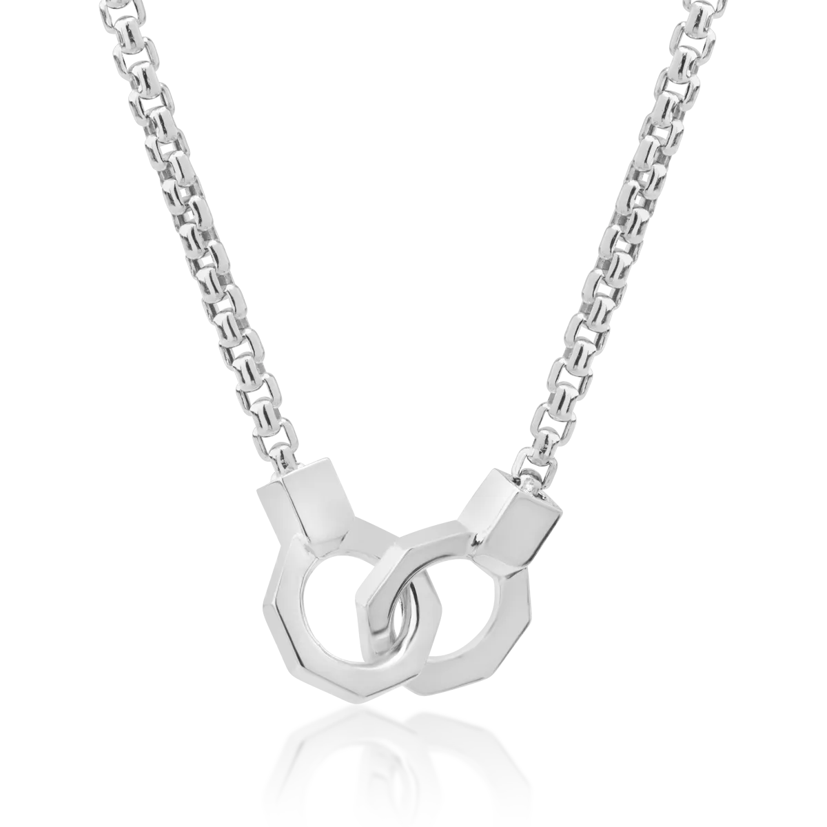 14K white gold chain