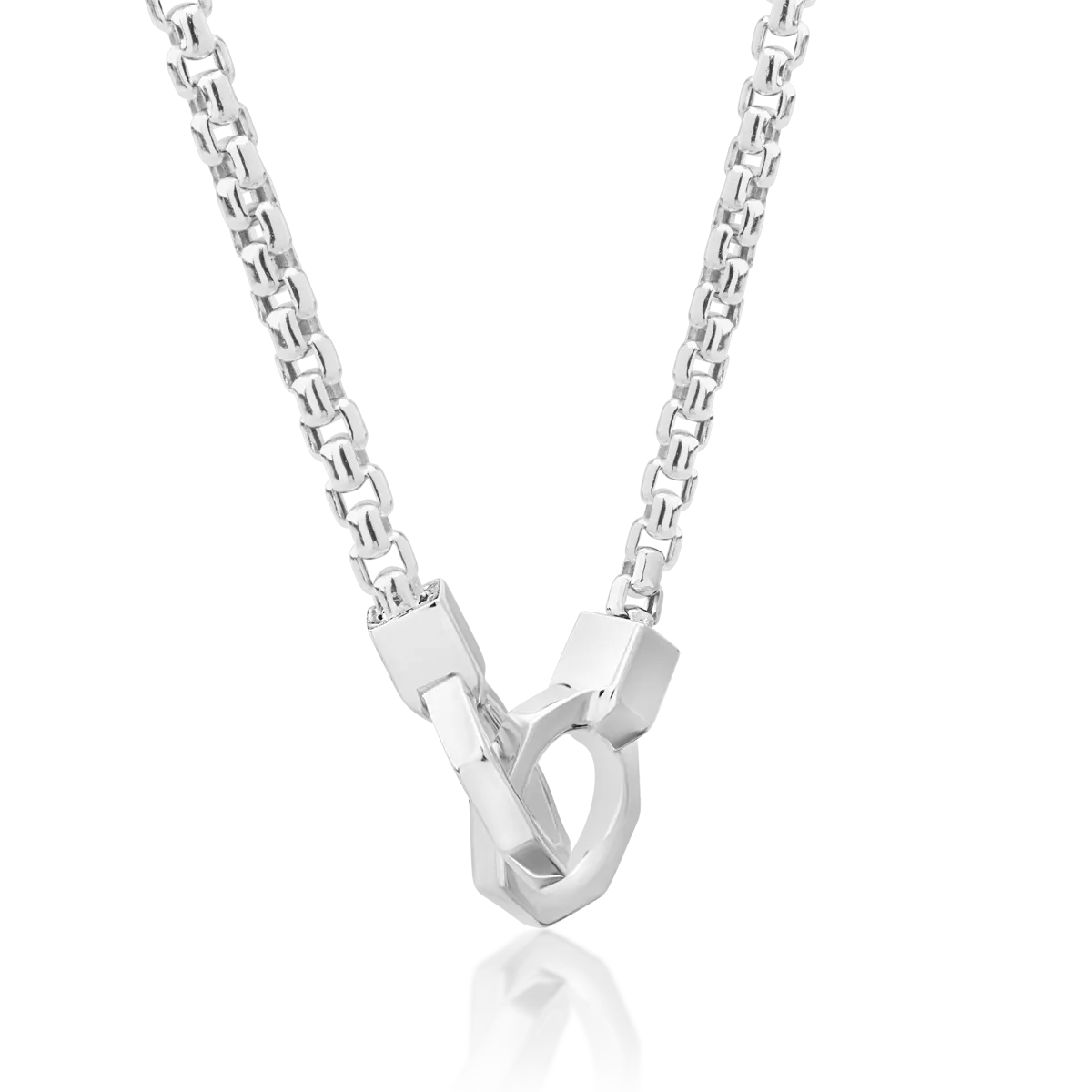 14K white gold chain