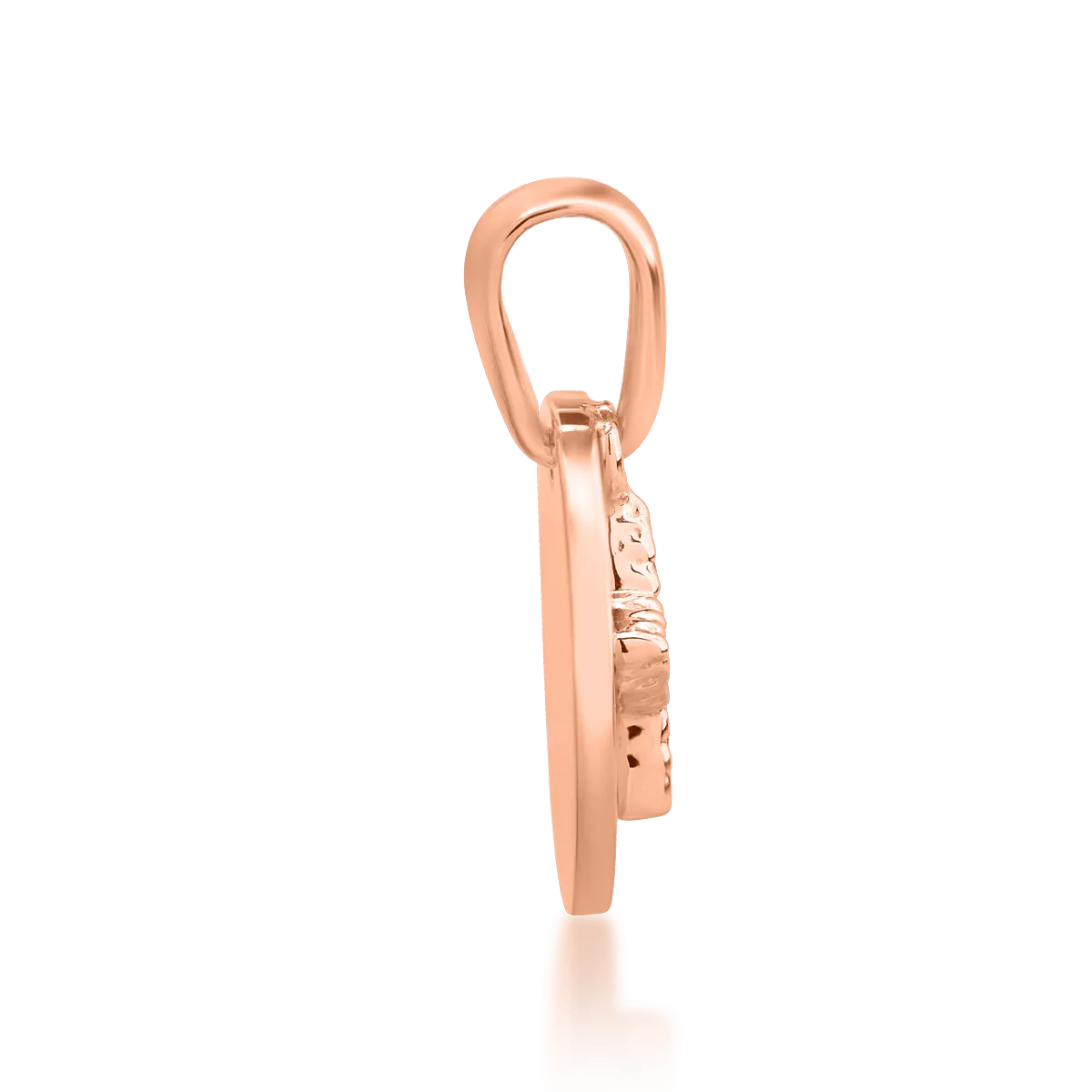 14K rose gold pendant