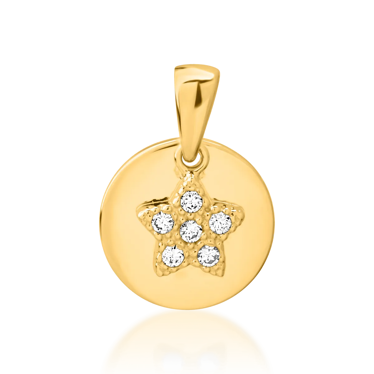 14K yellow gold pendant