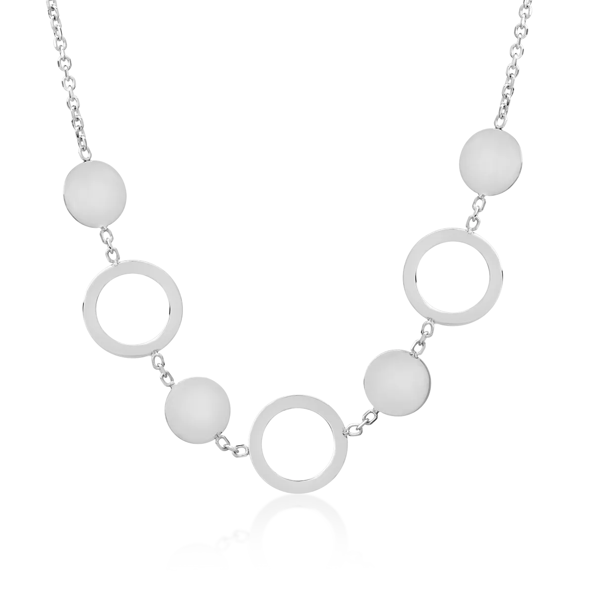 14K white gold necklace