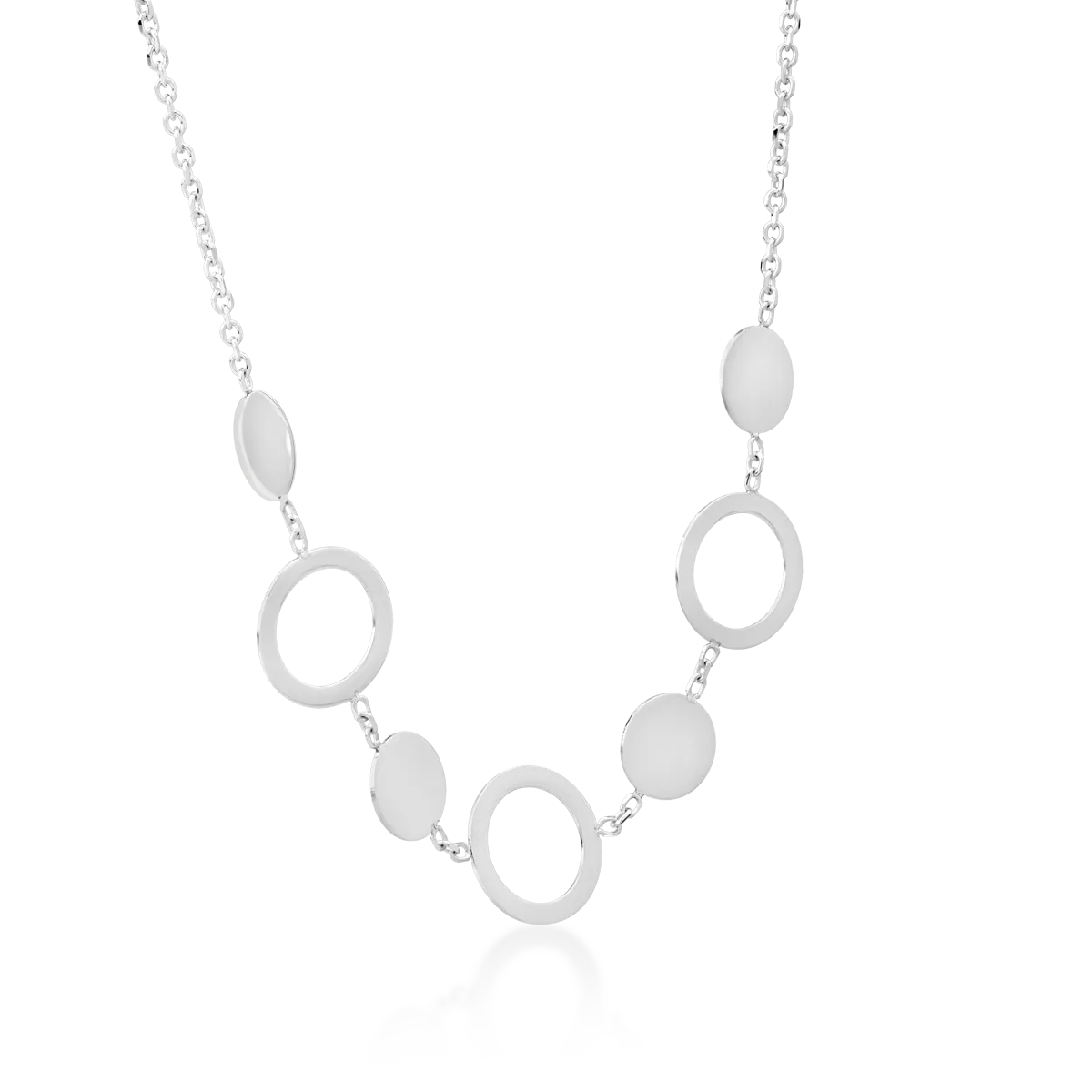 14K white gold necklace