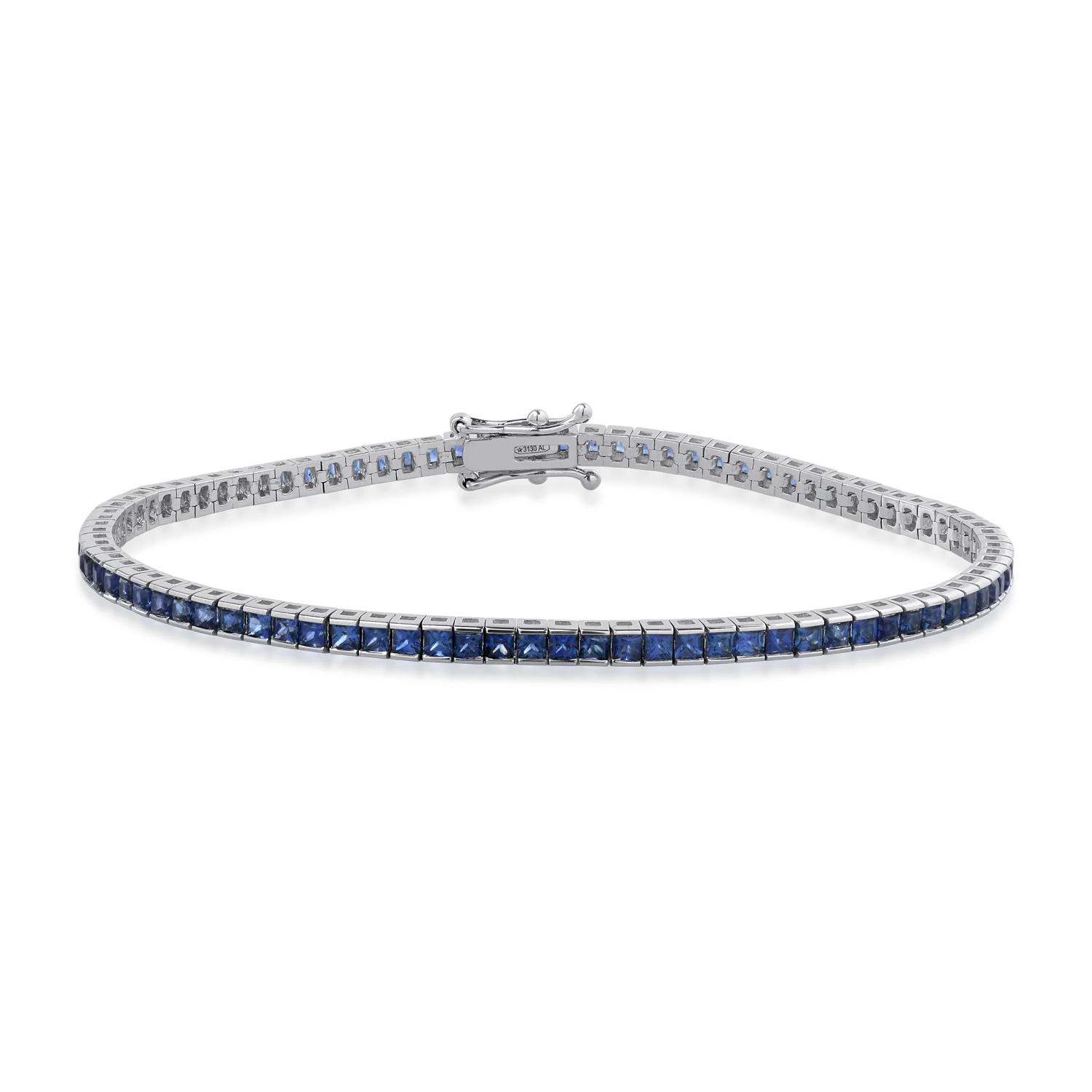 18K white gold bracelet with 4.2ct sapphires
