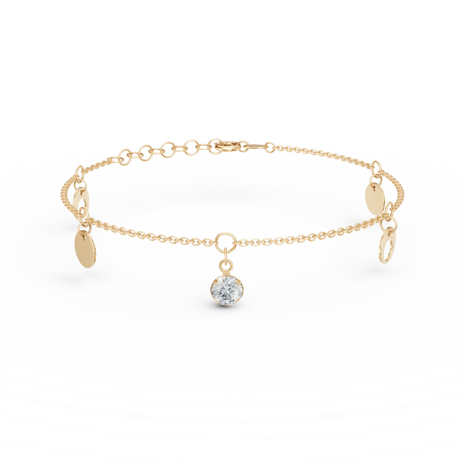 Bratara de picior din aur galben de 14K-106172