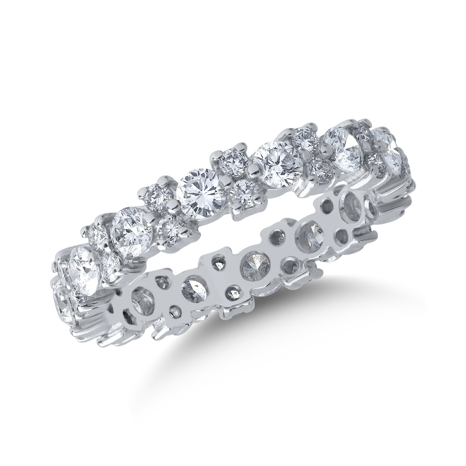 Inel din aur alb cu diamante de 1.78ct