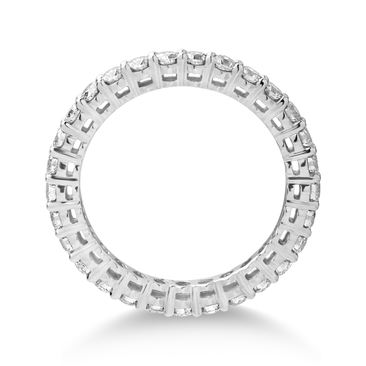 Pierścionek nieskończoności z białego 18K złota z brylantami 1.15ct