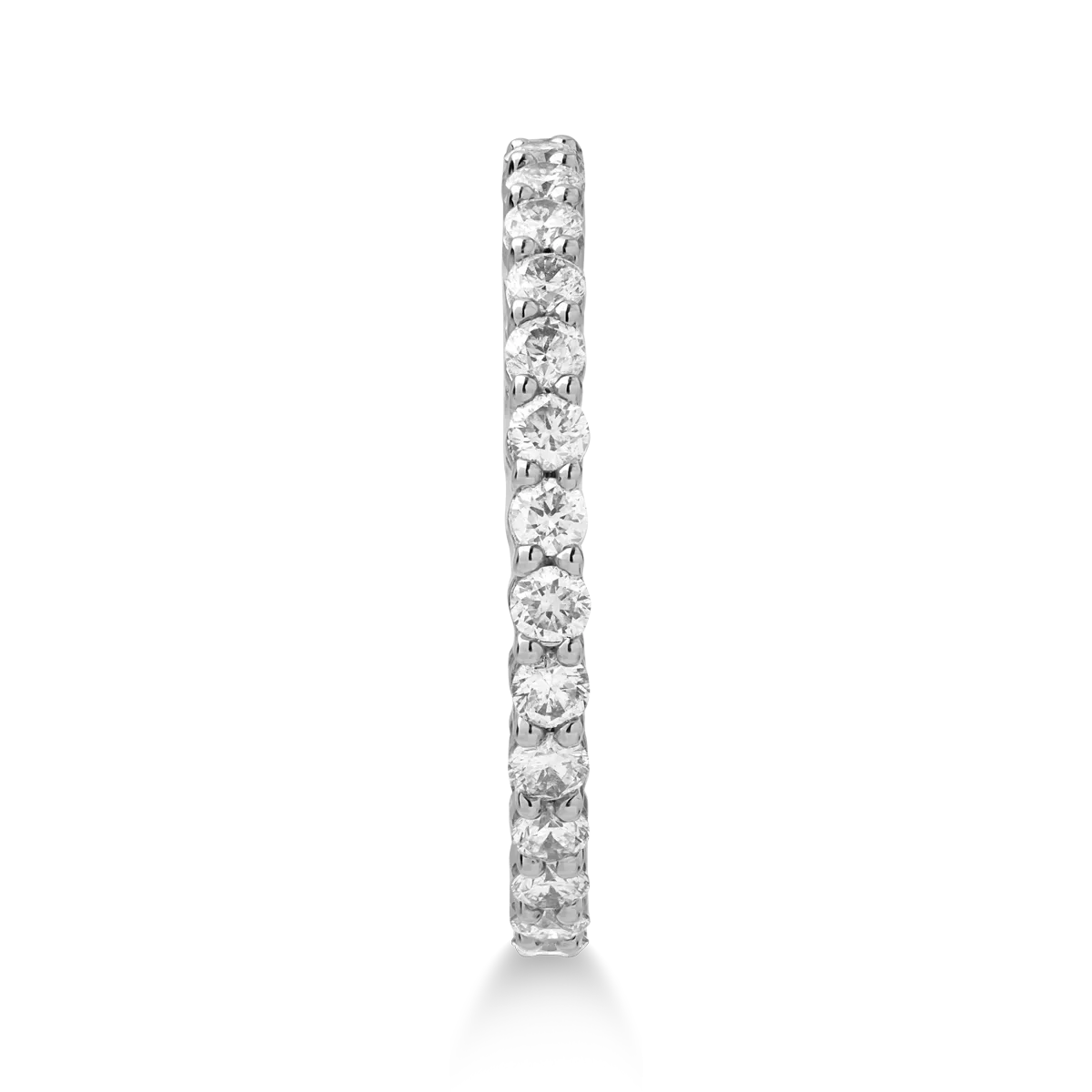 Pierścionek nieskończoności z białego 18K złota z brylantami 1.15ct