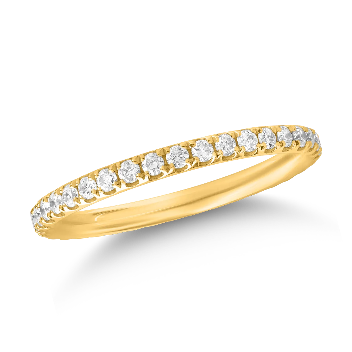 Inel eternity din aur galben cu diamante de 0.5ct-192837