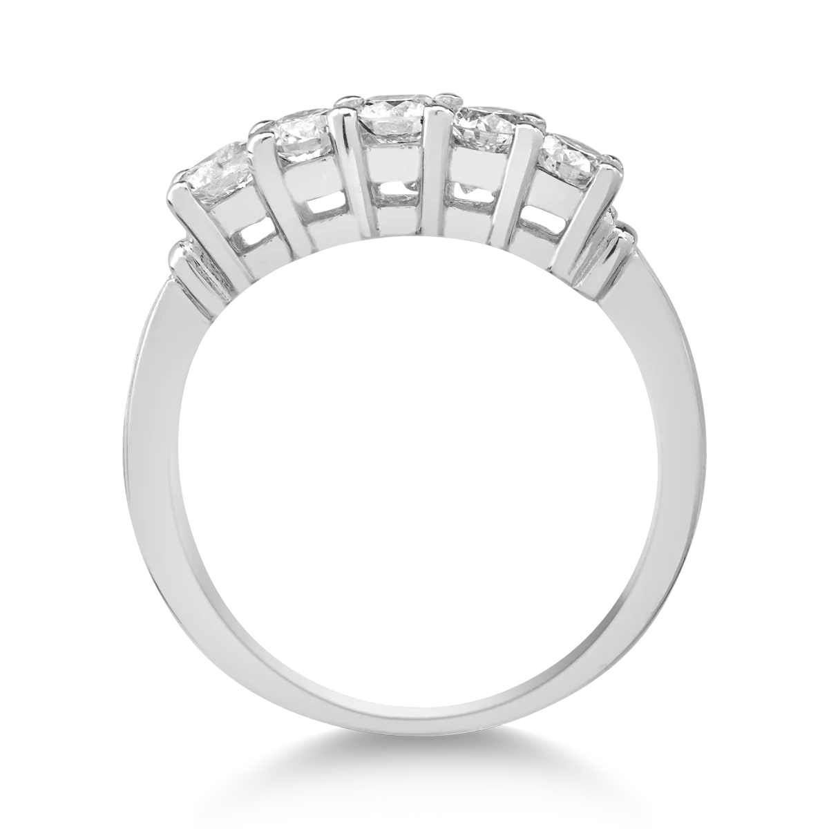 18K white gold ring with 0.76ct diamonds