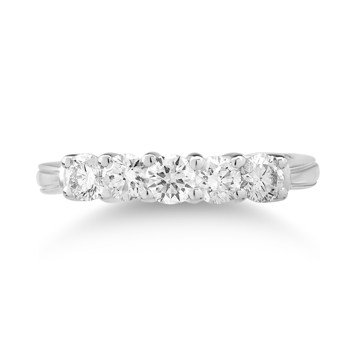 18K white gold ring with 0.76ct diamonds