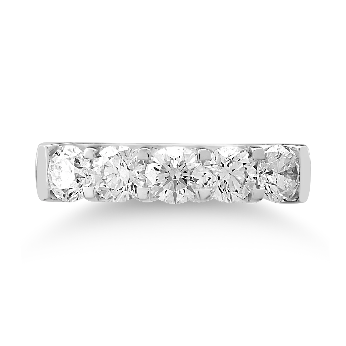 18K white gold ring with 1.3ct diamonds