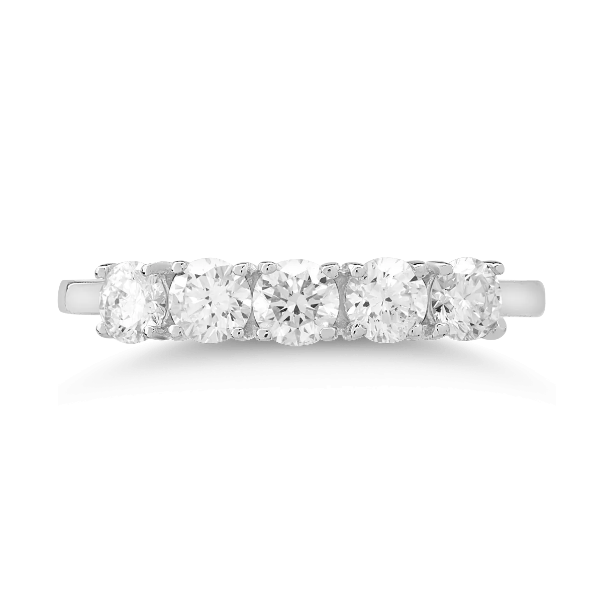 18K white gold ring with diamonds of 0.76ct