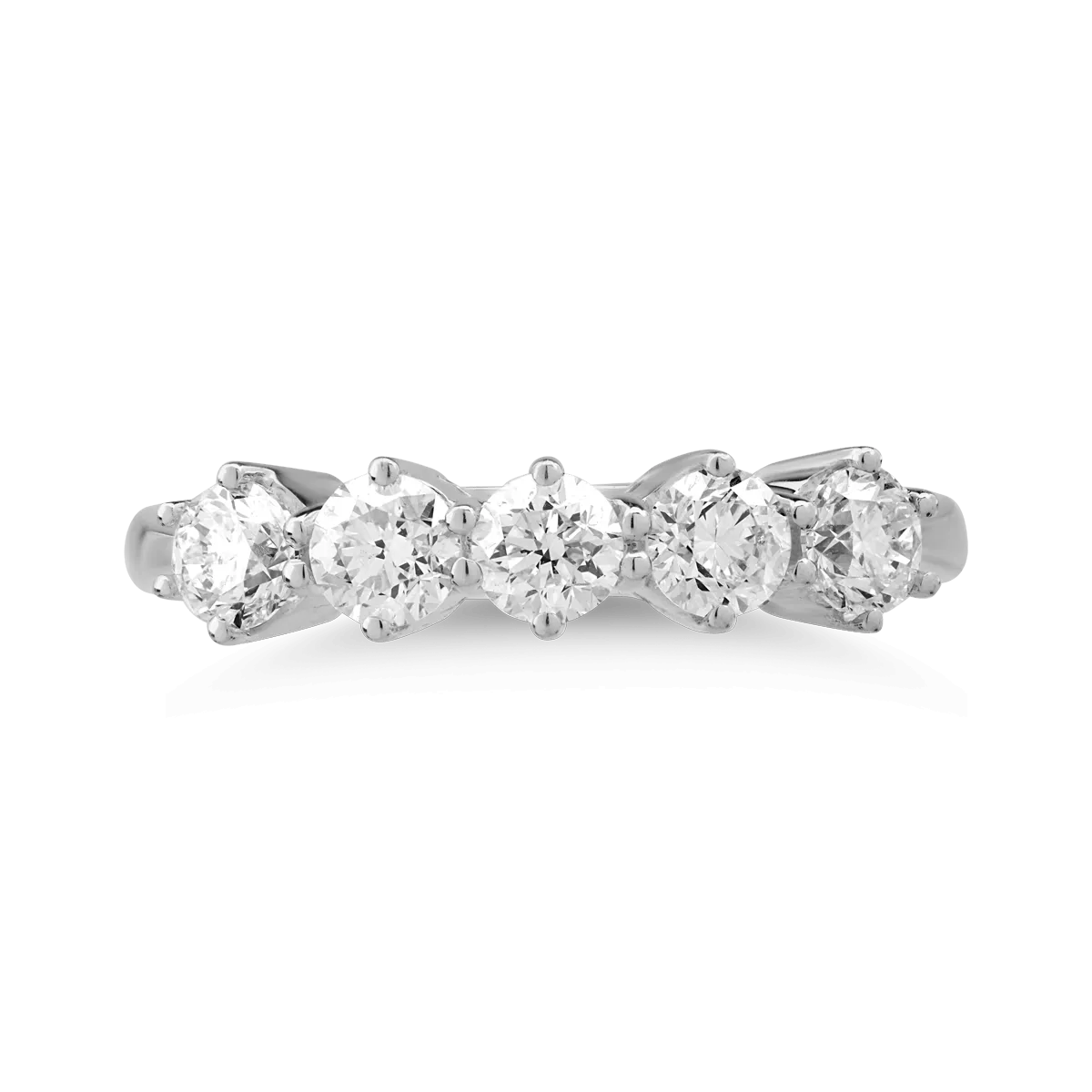 18K white gold ring with diamonds of 1.15ct