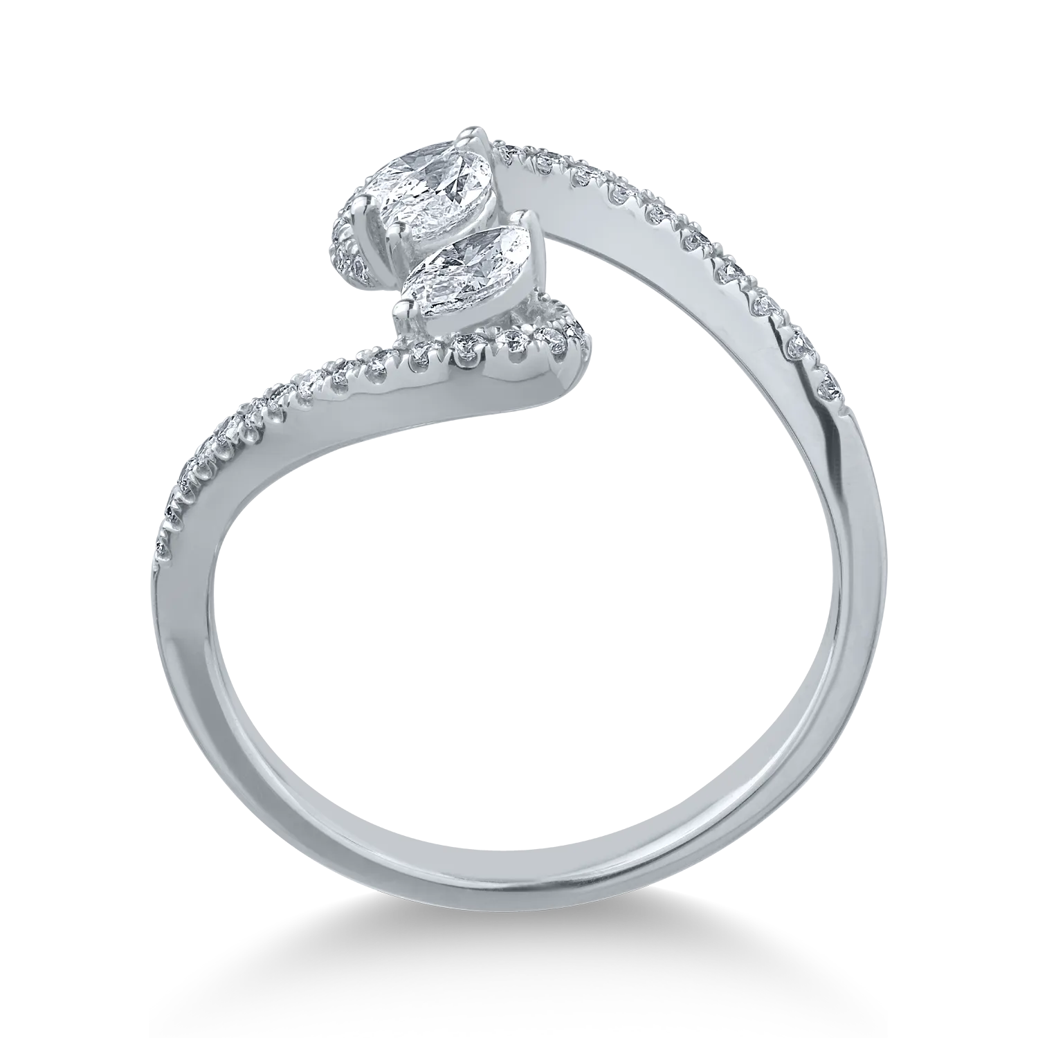 18K white gold ring with 0.60ct diamonds