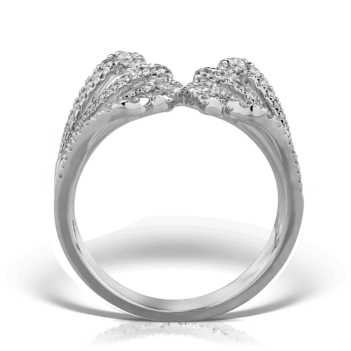 Inel din aur alb cu diamante de 0.7ct