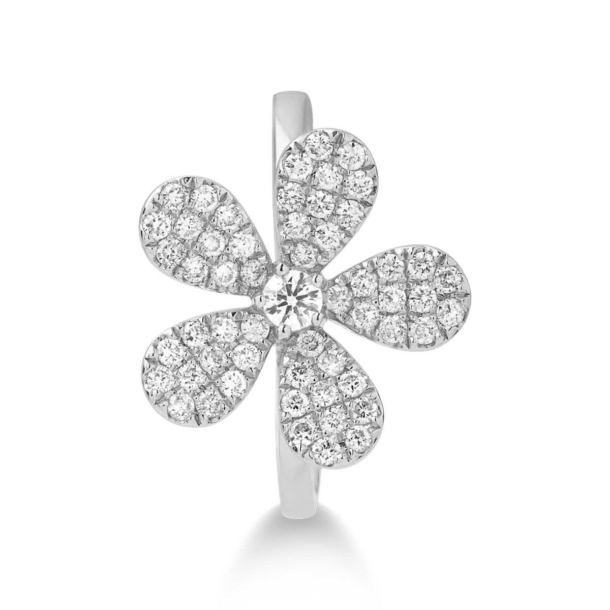 White gold rings with 0.5ct diamonds