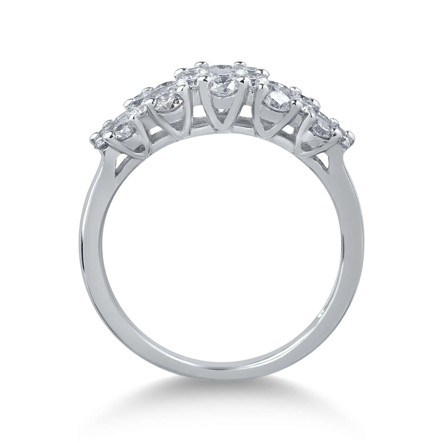 Inel din aur alb cu diamante de 1.24ct
