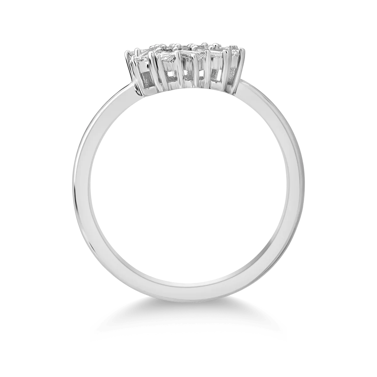 18K white gold ring with 0.343ct diamonds