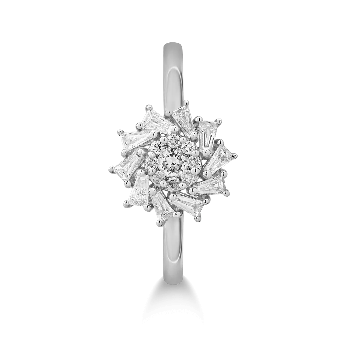 18K white gold ring with 0.343ct diamonds