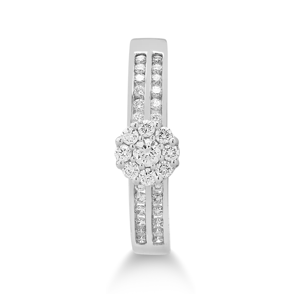 18K white gold ring with 0.39ct diamonds