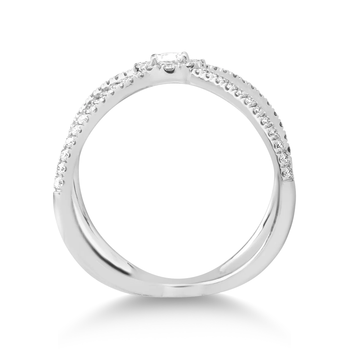 Inel din aur alb cu diamante de 0.46ct