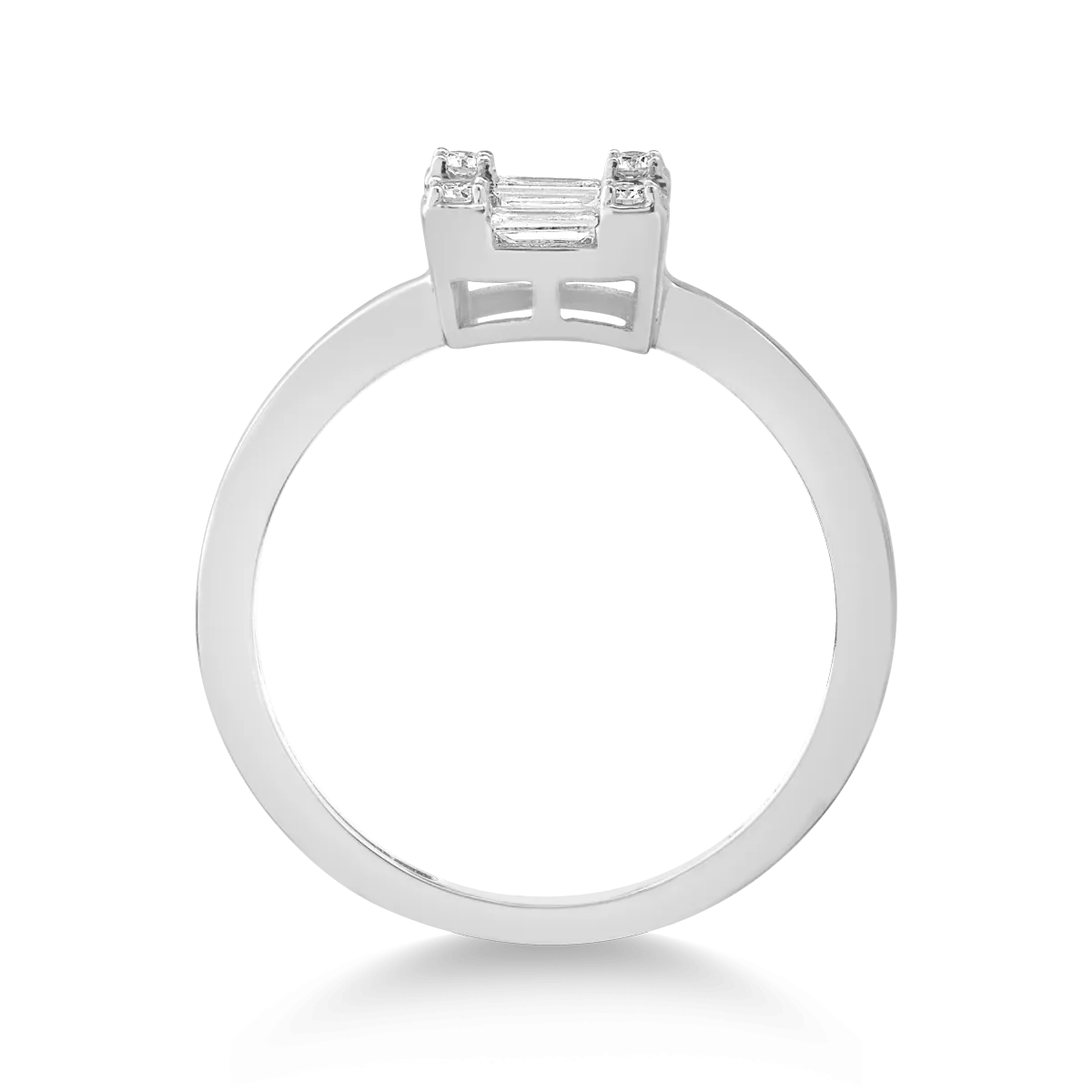18K white gold ring with 0.283 diamonds