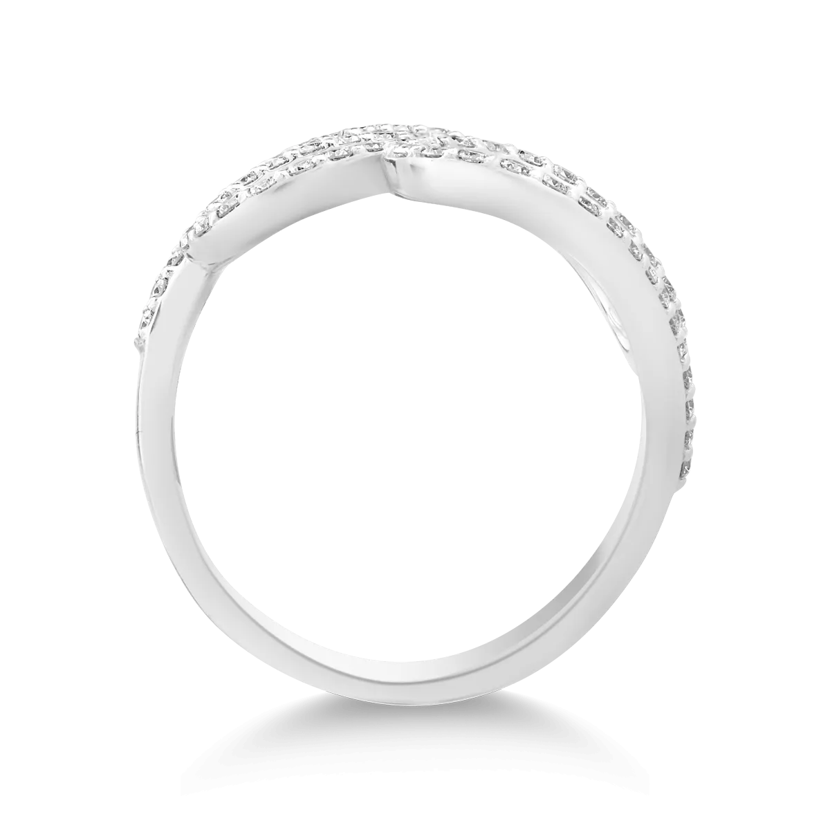 Inel din aur alb cu diamante de 0.73ct