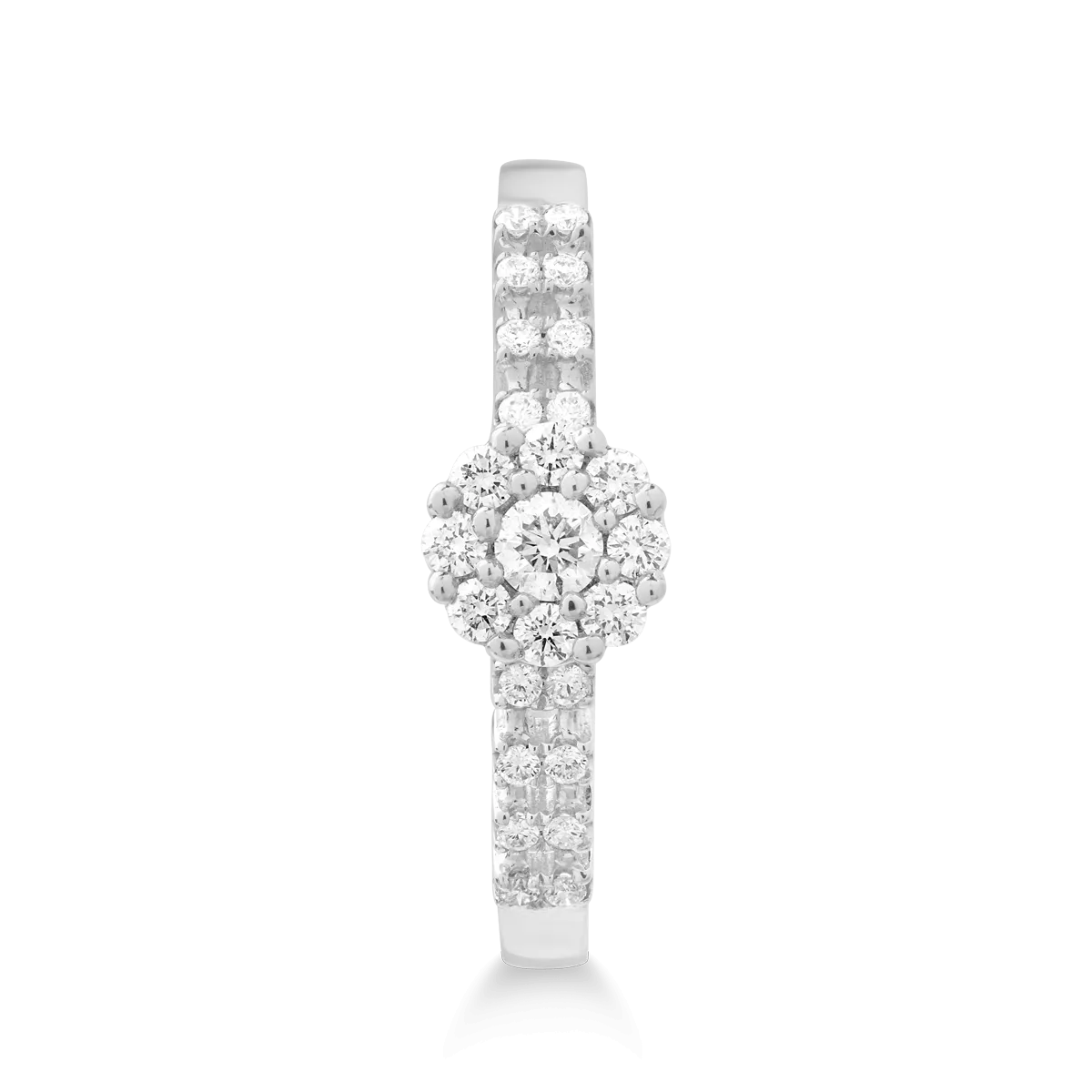 18K white gold ring with 0.27ct diamonds