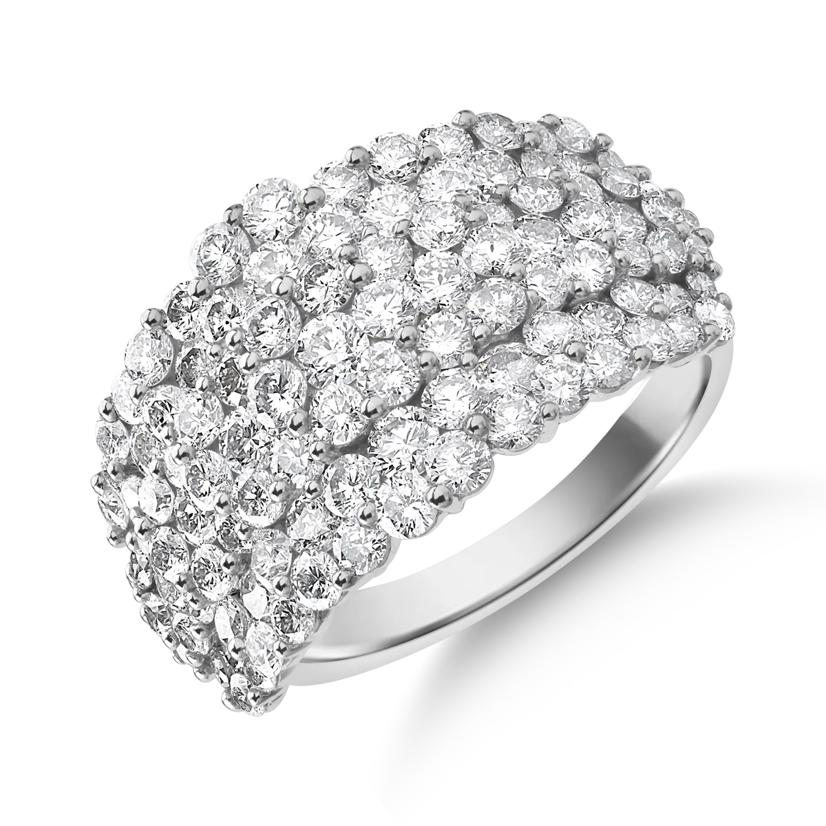 Teilor Inel din aur alb cu diamante de 3.6ct