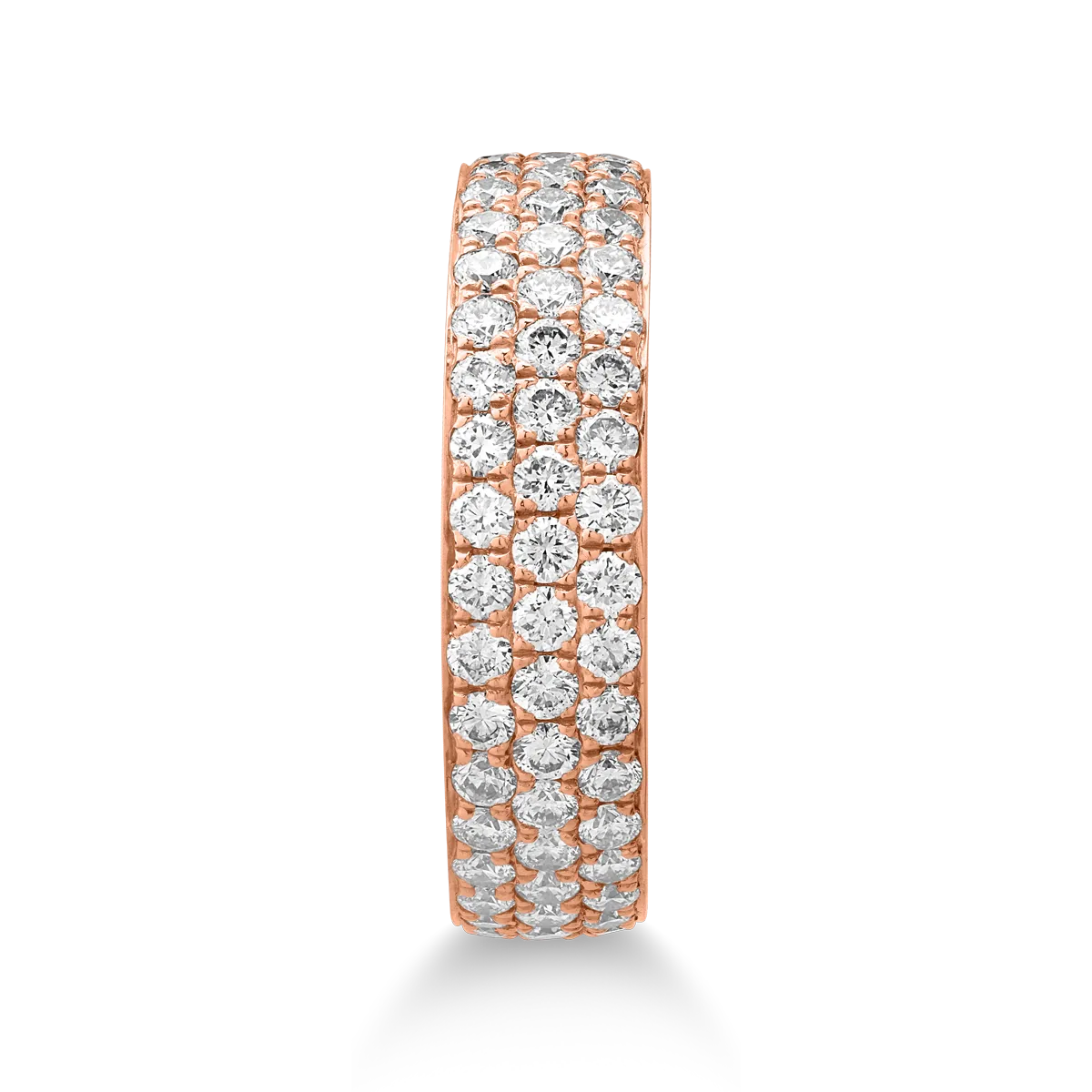 Rose gold ring with 0.85ct diamonds