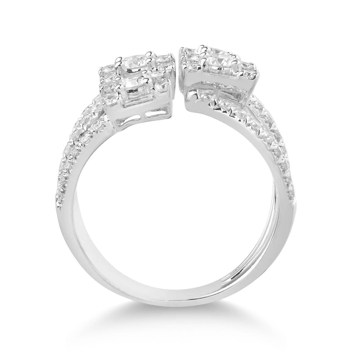 18k white gold ring with 1.92ct diamonds