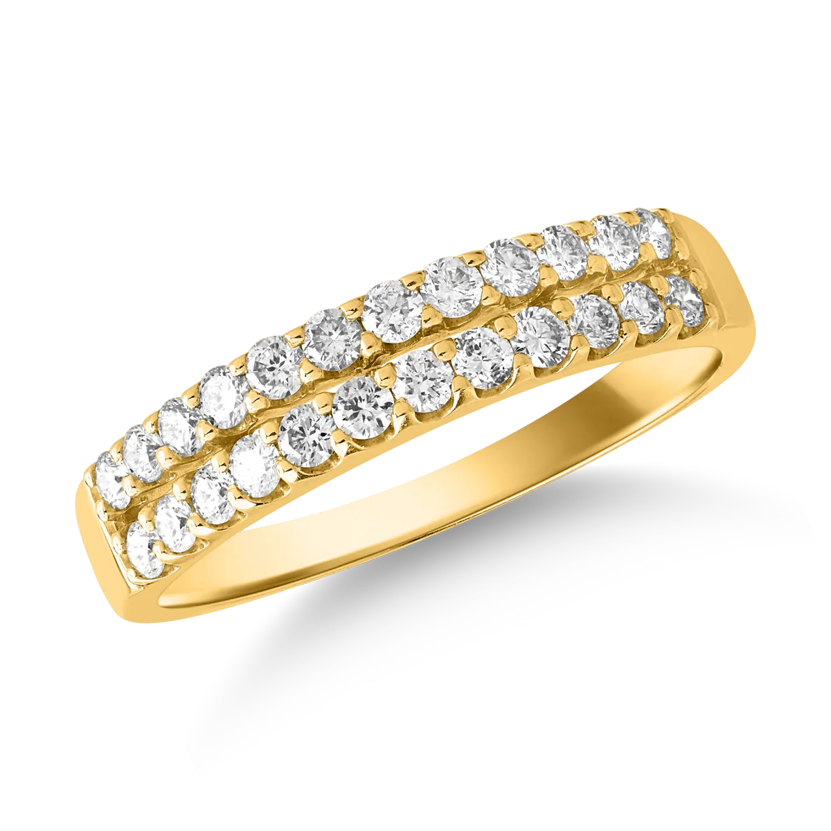 Inel din aur galben cu diamante de 0.504ct