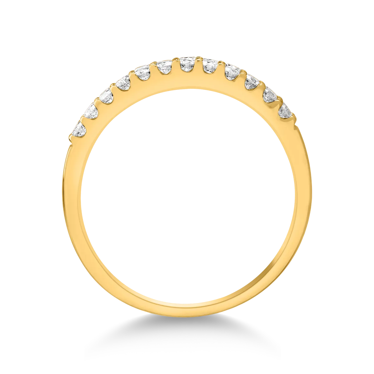 Inel din aur galben cu diamante de 0.504ct