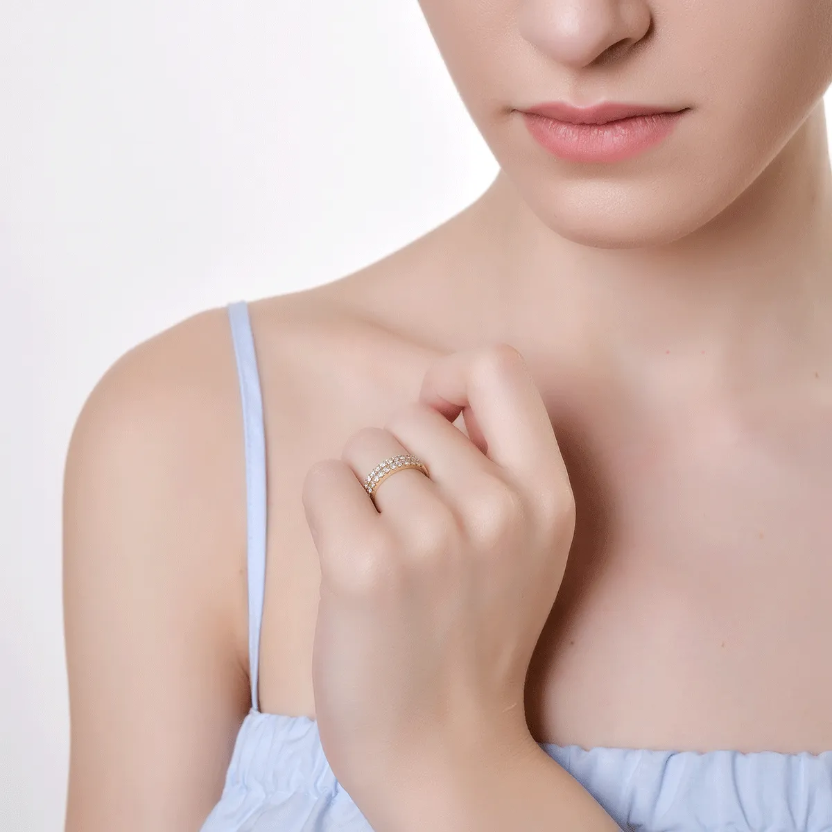 Inel din aur galben cu diamante de 0.504ct