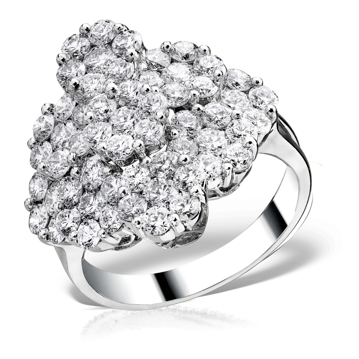 Teilor Inel din aur alb cu diamante de 2.94ct
